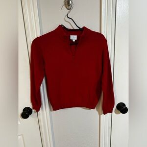 Little English Red Vintage-Inspired Knit Sweater | Youth 12